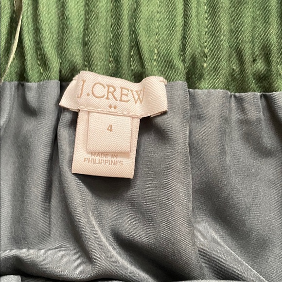 J. Crew Forest Green Mini Skirt - Picture 2 of 2